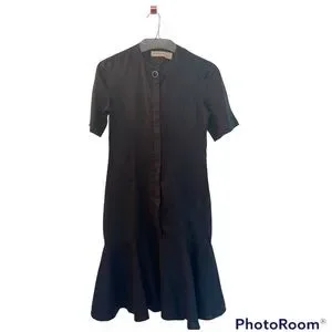 chinese dress ladies Liz Claiborne Vintage Coral Belted Shirt Dress, 12  Second Serve Resale
